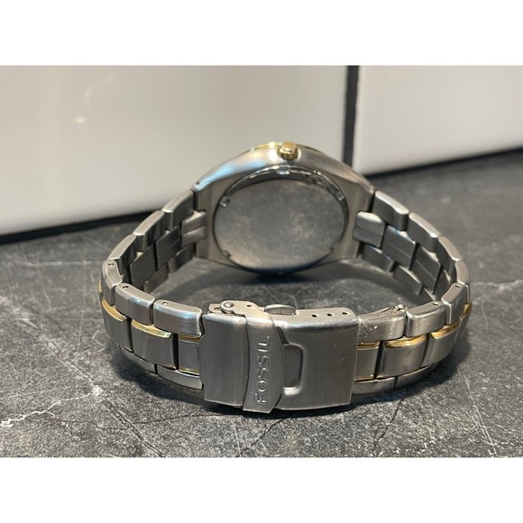 Fossil Silver and Gold Tone Surf Watch - New Battery - Picture 2 of 4